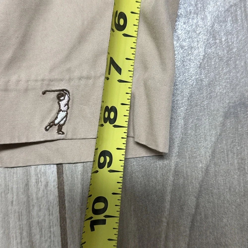 Polo Ralph Lauren Golf Size 38 Men's Khaki Chino Shorts All Over Golfer